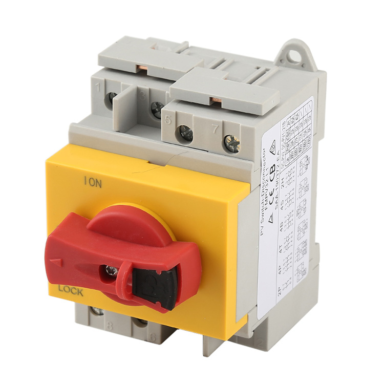 Din Rail Mounted DC Isolators Putuskan Sambungan Untuk Solar Pv